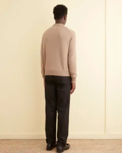 Knitwear<BODE Cashmere Polo Oatmeal