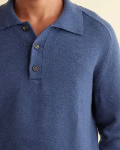 Knitwear<BODE Cashmere Polo - Blue