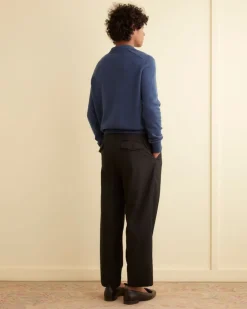Knitwear<BODE Cashmere Polo - Blue