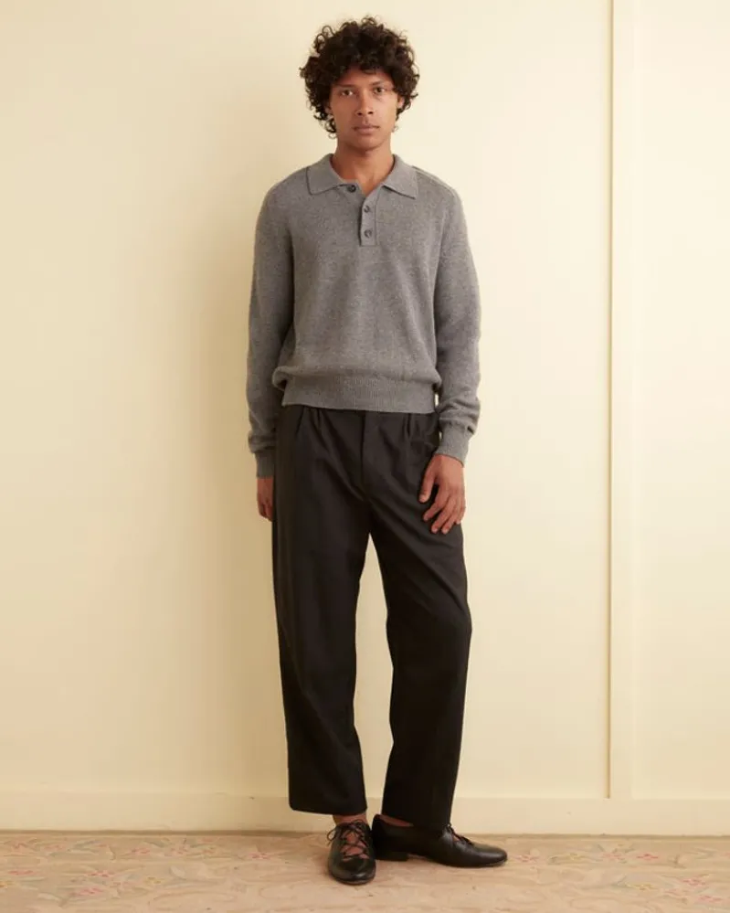 Knitwear<BODE Cashmere Polo - Grey