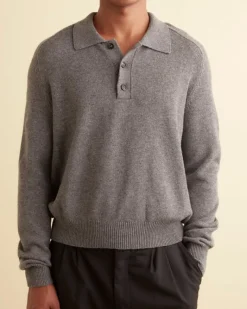 Knitwear<BODE Cashmere Polo - Grey