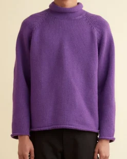 Knitwear<BODE Cashmere Roll Neck Sweater - Purple