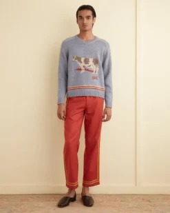 Knitwear<BODE Cattle Sweater Blue