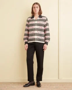 Shirts<BODE Cherry Blossom Stripe Long Sleeve Shirt Multi