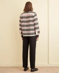 Shirts<BODE Cherry Blossom Stripe Long Sleeve Shirt Multi
