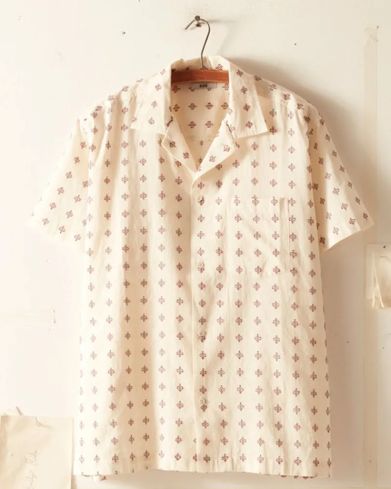 Shirts<BODE Chrystie Weave Short Sleeve Shirt
