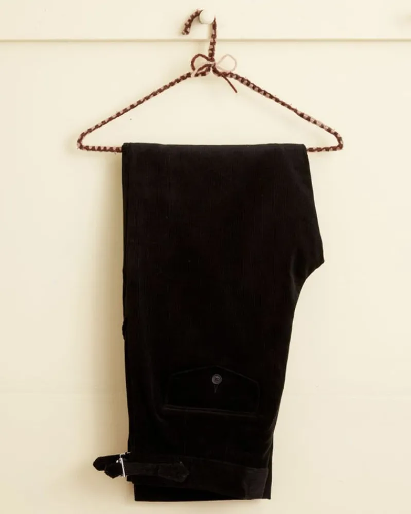 Trousers & Pants<BODE Corduroy Coal Trousers Black