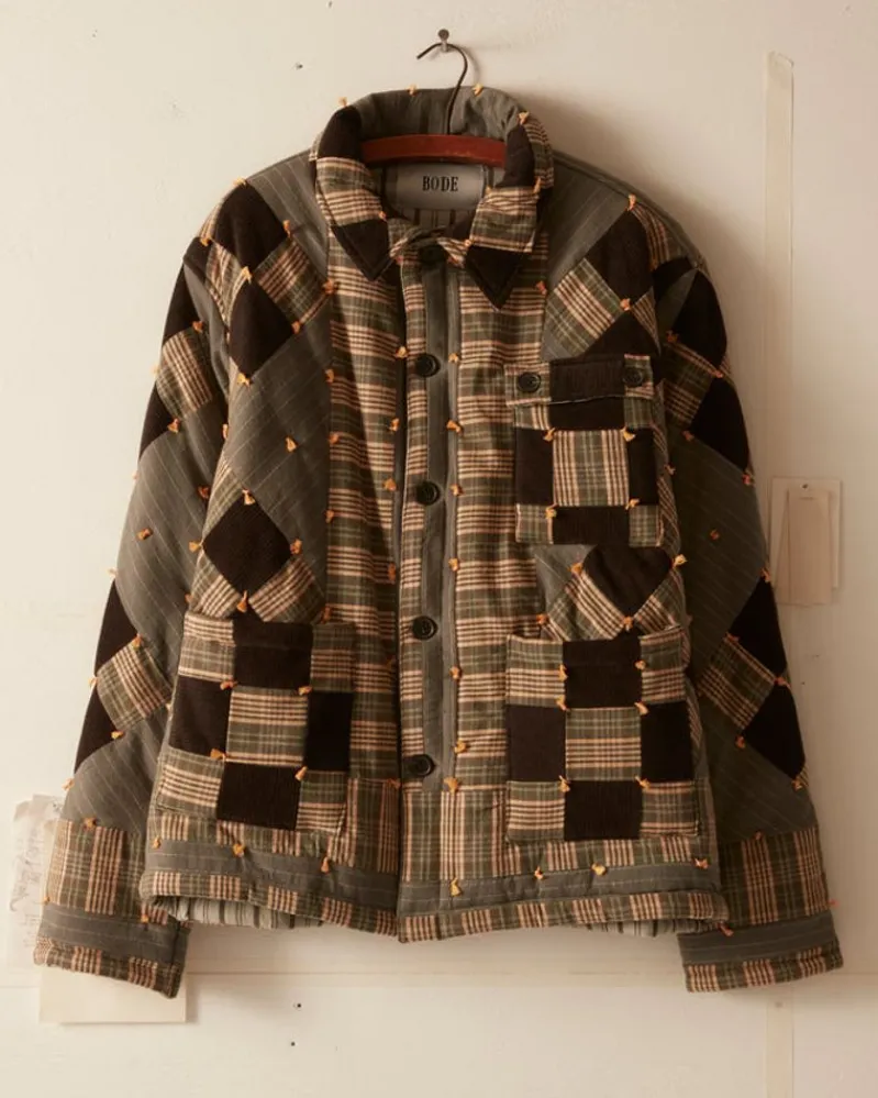 Outerwear<BODE Corduroy Nine Patch Quilt Jacket