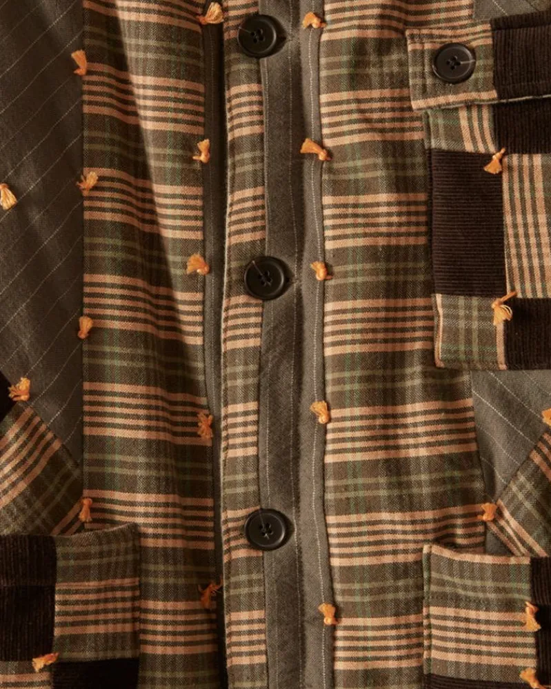 Outerwear<BODE Corduroy Nine Patch Quilt Jacket
