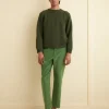 Trousers & Pants<BODE Corduroy Side Buckle Trousers Green