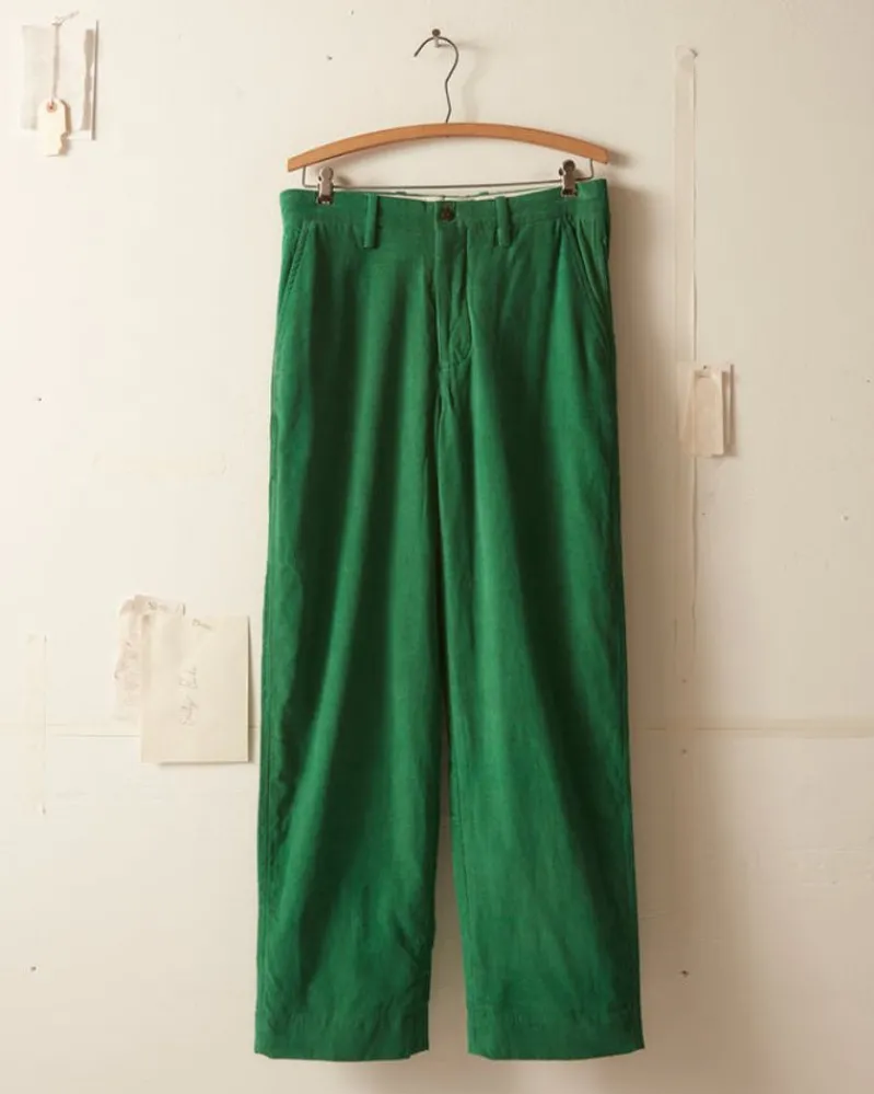 Trousers & Pants<BODE Corduroy Standard Trousers Green