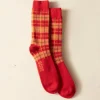 Accessories<BODE County Plaid Socks - Red Multi