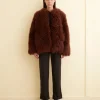Outerwear<BODE Crane Shag Shearling Coat Brown