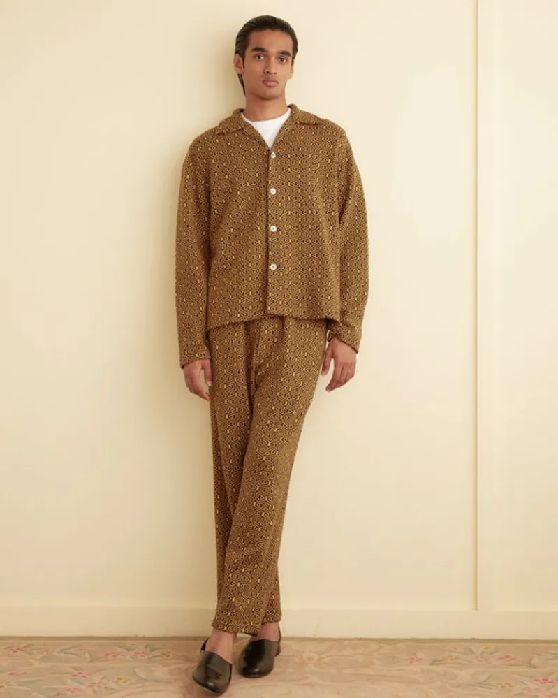 Outerwear<BODE Crescent Jacquard Louie Shirt Gold