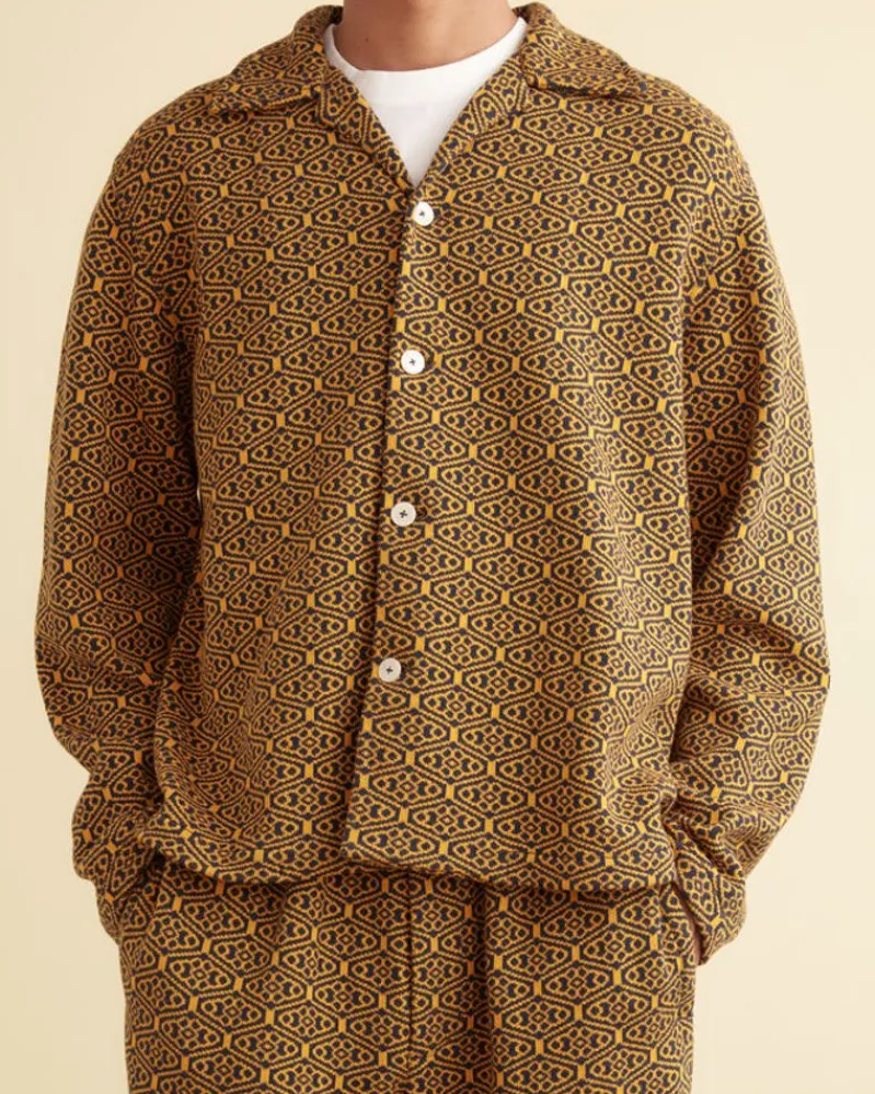 Outerwear<BODE Crescent Jacquard Louie Shirt Gold