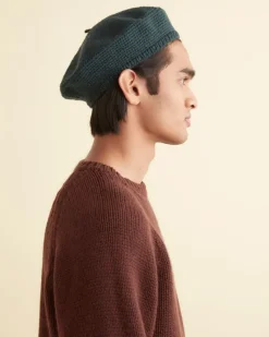 Accessories<BODE Crochet Beret - Green