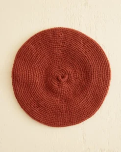 Accessories<BODE Crochet Beret - Tobacco