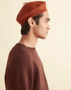 Accessories<BODE Crochet Beret - Tobacco