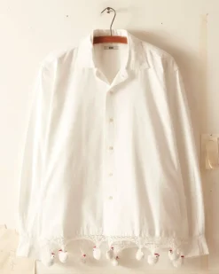 Shirts<BODE Crochet Chick Long Sleeve Shirt