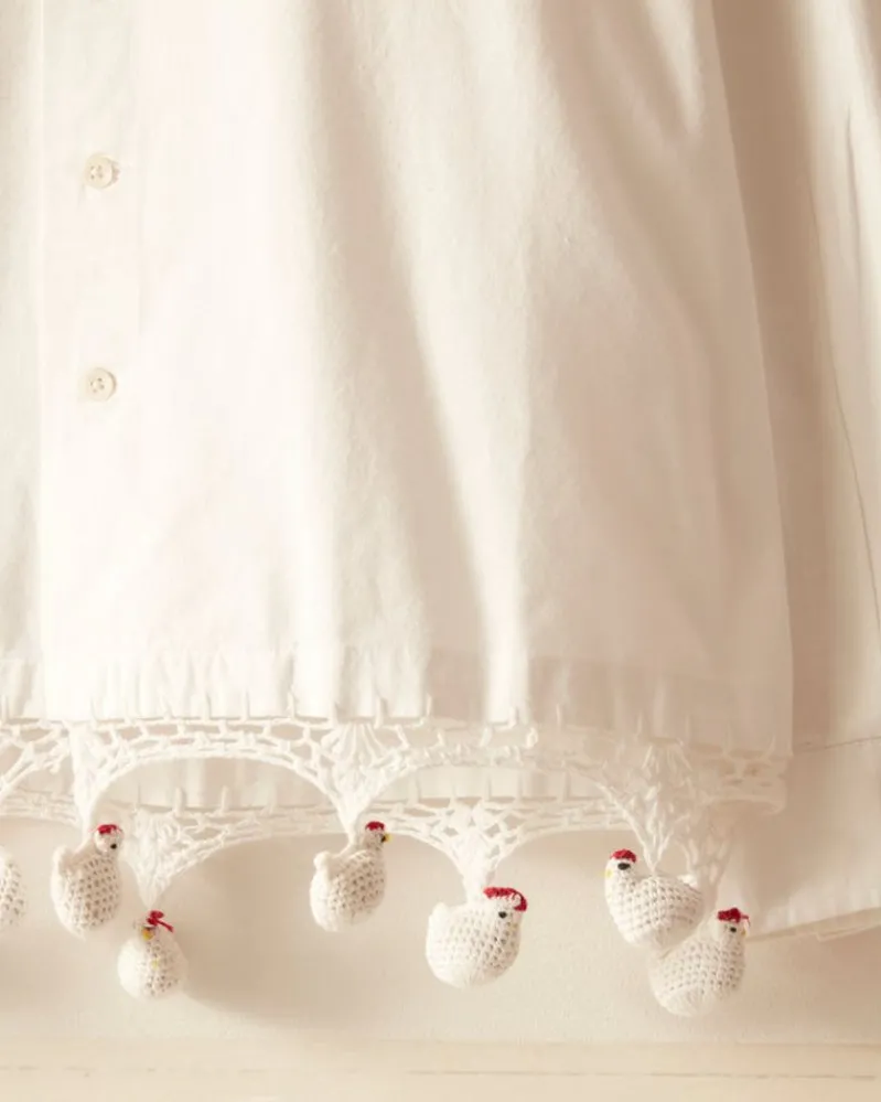 Shirts<BODE Crochet Chick Long Sleeve Shirt