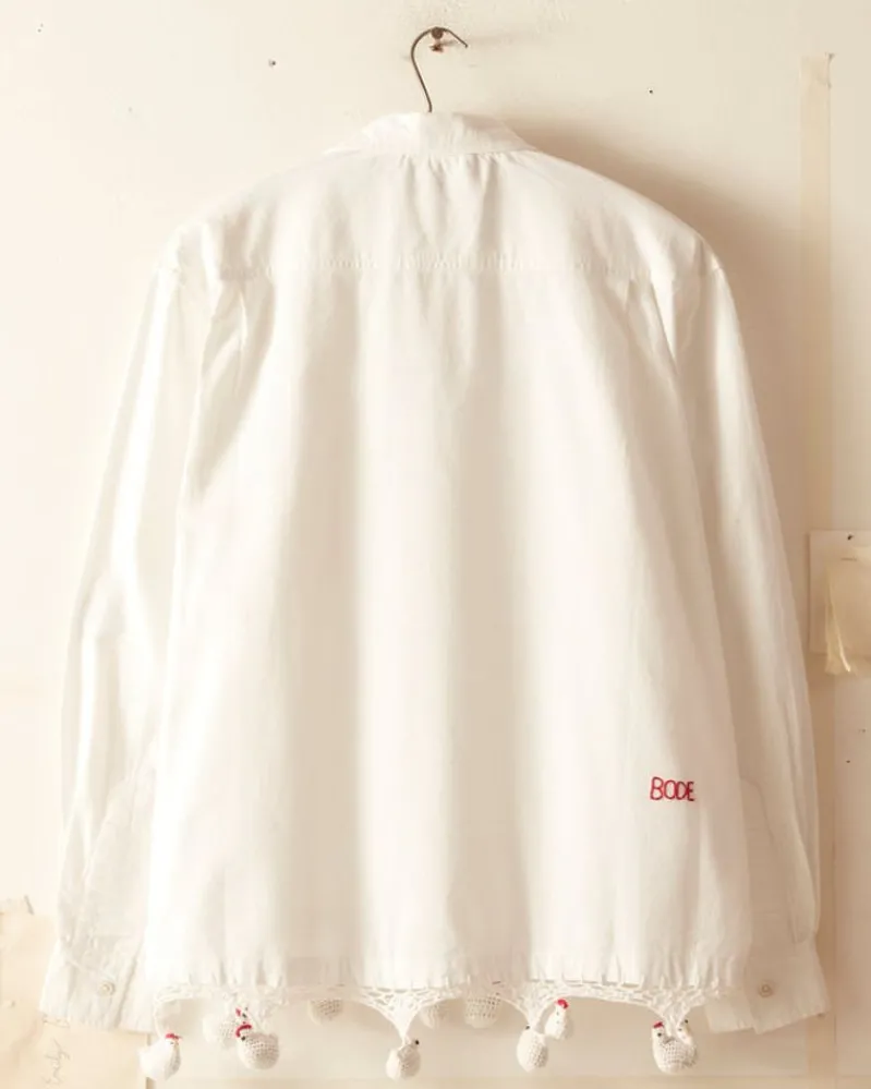 Shirts<BODE Crochet Chick Long Sleeve Shirt