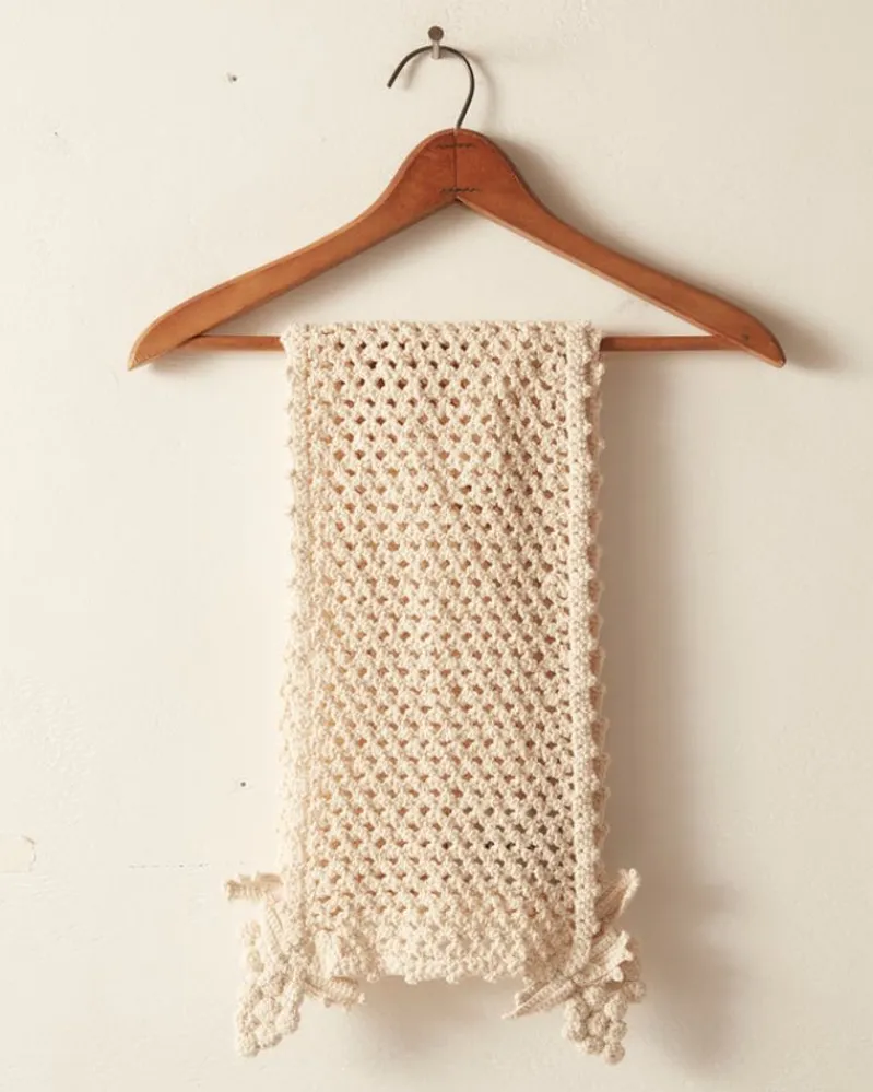 Accessories<BODE Crochet Grape Scarf - Cream