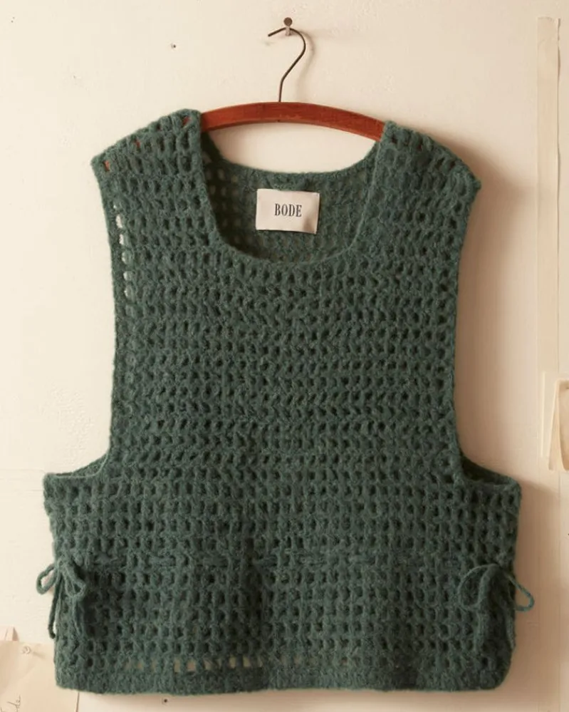 Knitwear<BODE Crochet Vest - Green