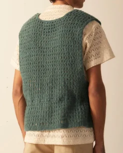 Knitwear<BODE Crochet Vest - Green