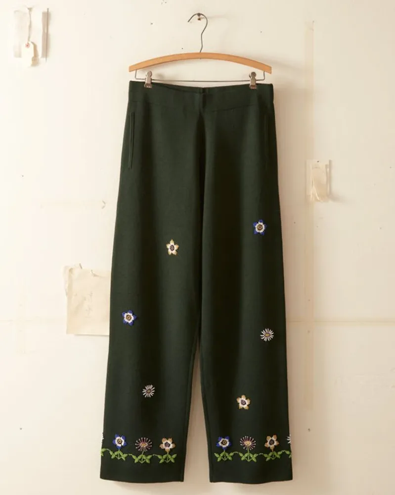 Trousers & Pants<BODE Daisy Garden Joggers - Green