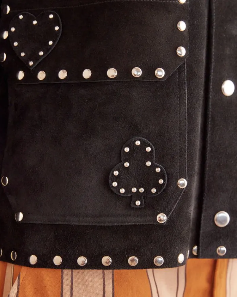 Outerwear<BODE Deck Of Cards Studded Jacket Black