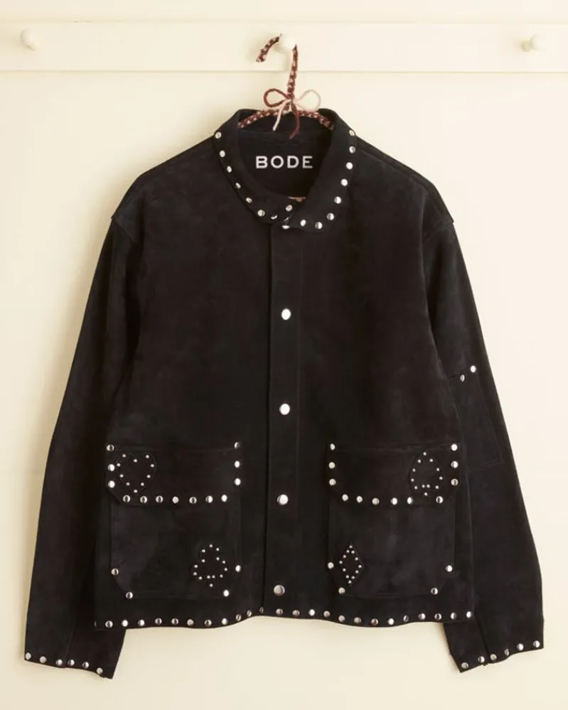 Outerwear<BODE Deck Of Cards Studded Jacket Black