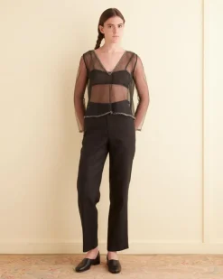 Tops<BODE Deco Bead Odrira Top Black