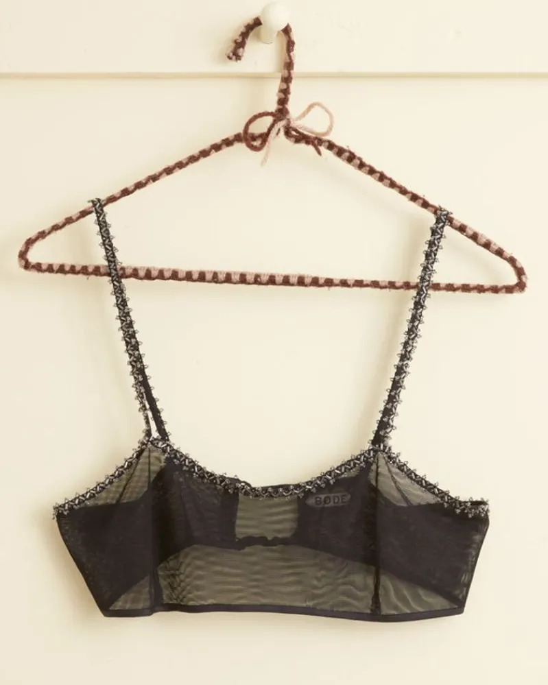 Tops<BODE Deco Beaded Jannie Bra Black