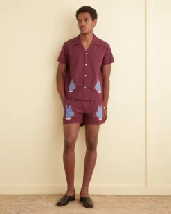 Shorts<BODE Doberman Applique Boxers Purple