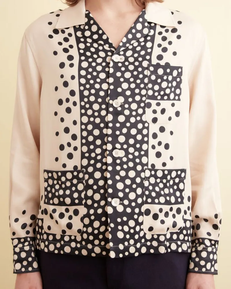 Shirts<BODE Dotty Long Sleeve Shirt Cream