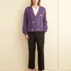 Knitwear<BODE Double-Breasted Cardigan Eggplant
