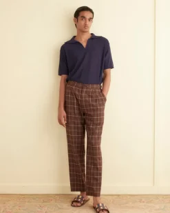 Suiting<BODE Dunham Plaid Trousers Brown/Multi