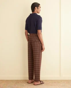Suiting<BODE Dunham Plaid Trousers Brown/Multi