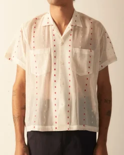 Shirts<BODE Duo Dot Mesh Short Sleeve Shirt
