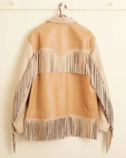 Outerwear<BODE Duo Leather Fringe Jacket Tan