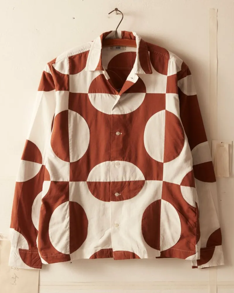 Shirts<BODE Duo Oval Patchwork Long Sleeve Shirt