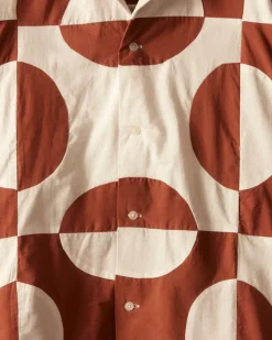 Shirts<BODE Duo Oval Patchwork Short Sleeve Shirt