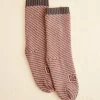 Accessories<BODE Duotone Jacquard Socks - Peach Grey