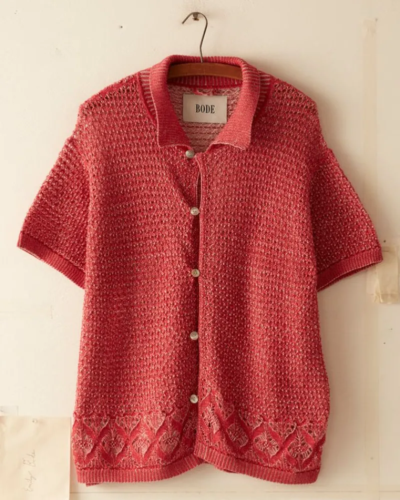 Knitwear<BODE Duotone Lace Shirt - Red