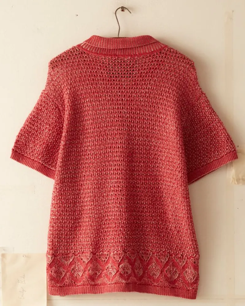Shirts<BODE Duotone Lace Shirt - Red