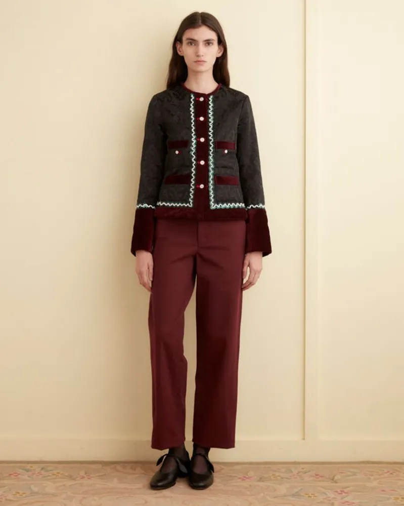 Outerwear<BODE Dusk Brocade Rice Jacket Charcoal