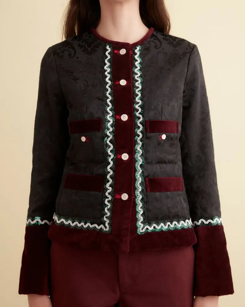 Outerwear<BODE Dusk Brocade Rice Jacket Charcoal