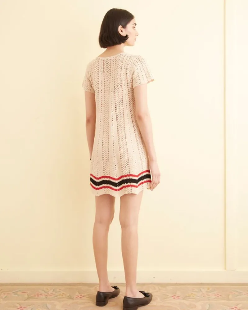 Dresses<BODE Duxbury Crochet Dress Cream
