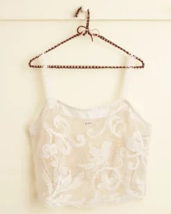 Tops<BODE Ecru Filigree Top Cream