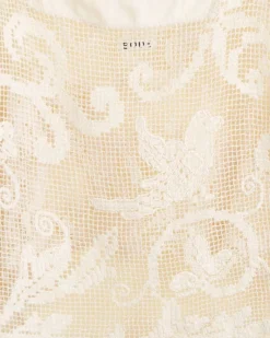 Tops<BODE Ecru Filigree Top Cream